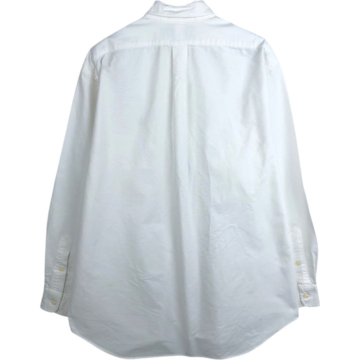 Ralph Lauren BLAKE long sleeve button down shirt, men's size L cotton white type Vintage Second Hand