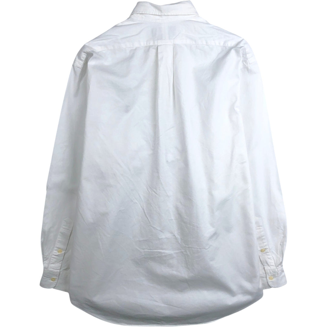Ralph Lauren long sleeve button down shirt, men's size M cotton white type Vintage Second Hand