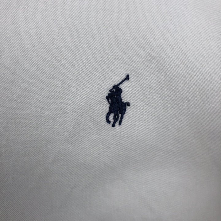 Ralph Lauren long sleeve button down shirt, men's size M cotton white type Vintage Second Hand