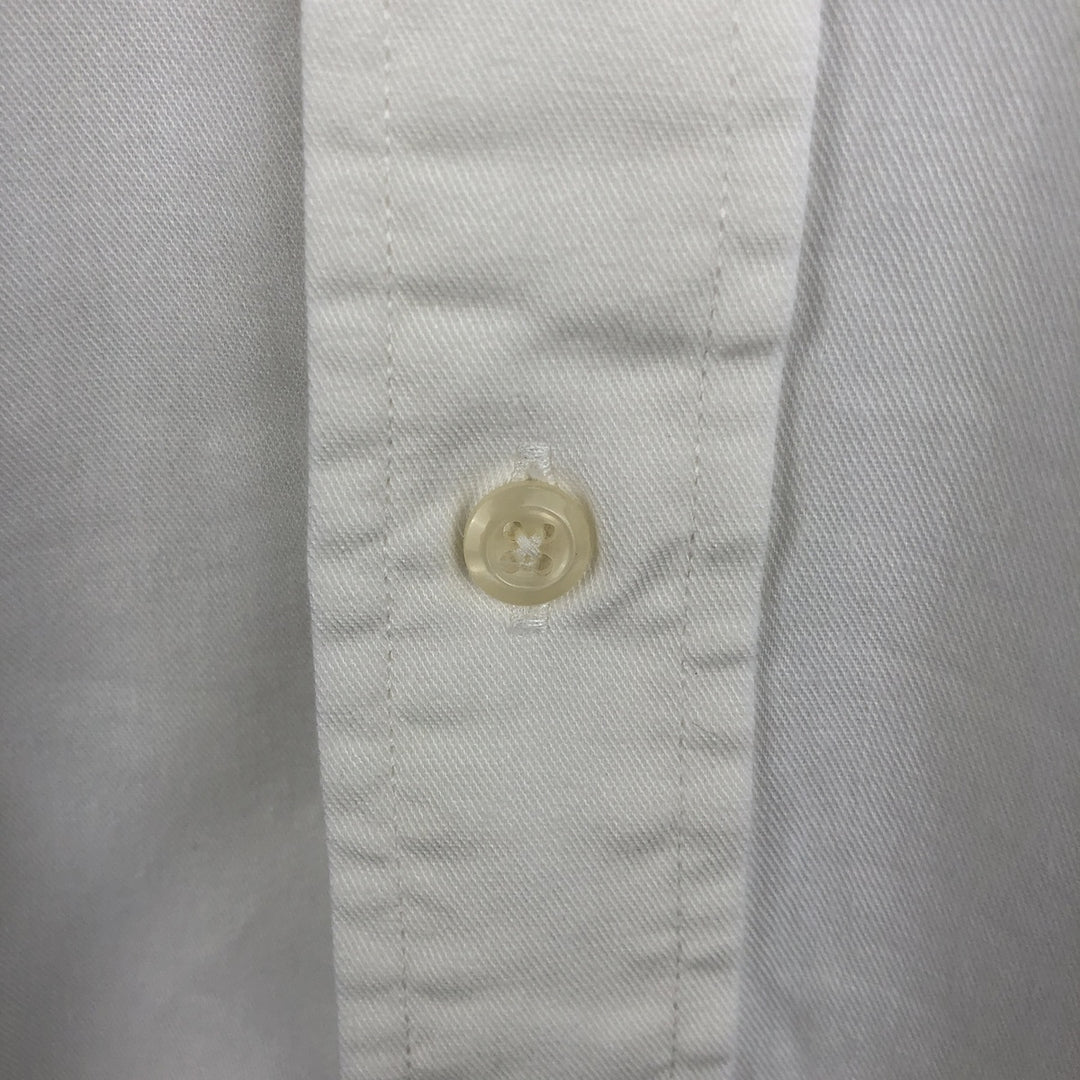 Ralph Lauren long sleeve button down shirt, men's size M cotton white type Vintage Second Hand