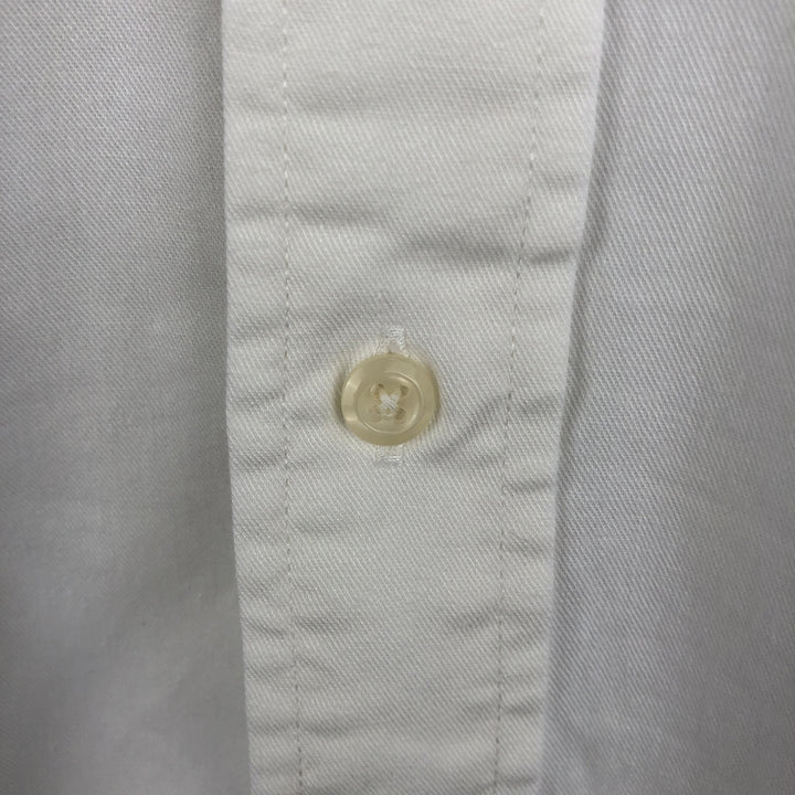 Ralph Lauren long sleeve button down shirt, men's size M cotton white type Vintage Second Hand