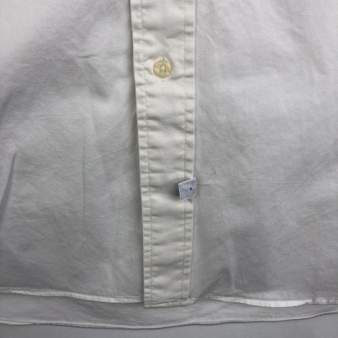 Ralph Lauren long sleeve button down shirt, men's size M cotton white type Vintage Second Hand