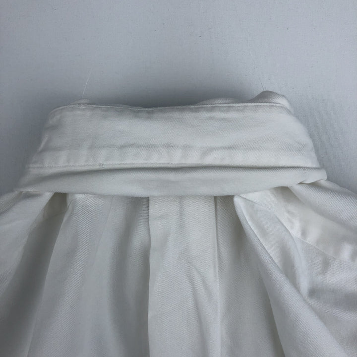 Ralph Lauren long sleeve button down shirt, men's size M cotton white type Vintage Second Hand