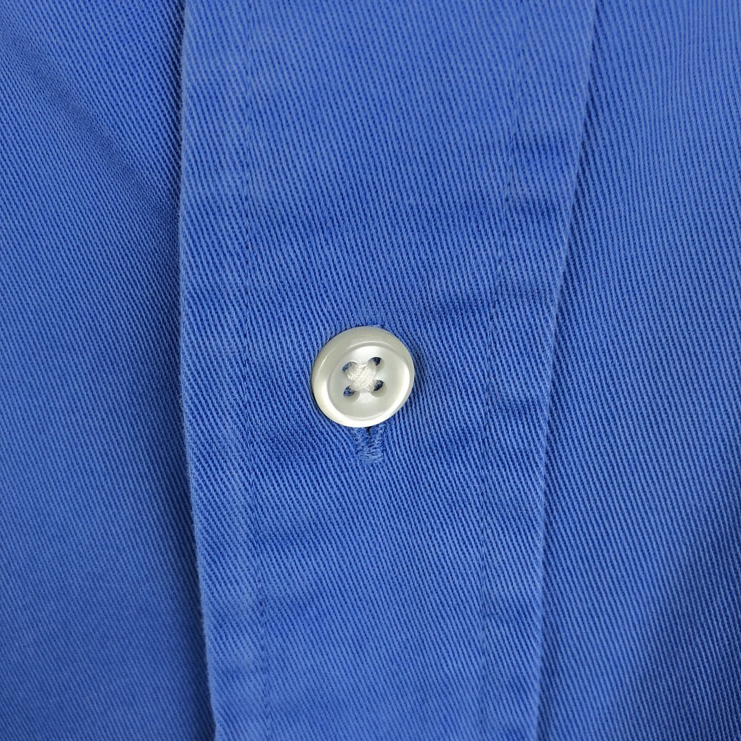 Ralph Lauren BLAKE Classic Fit long-sleeved button-down shirt, men's size L cotton blue type Vintage Second Hand