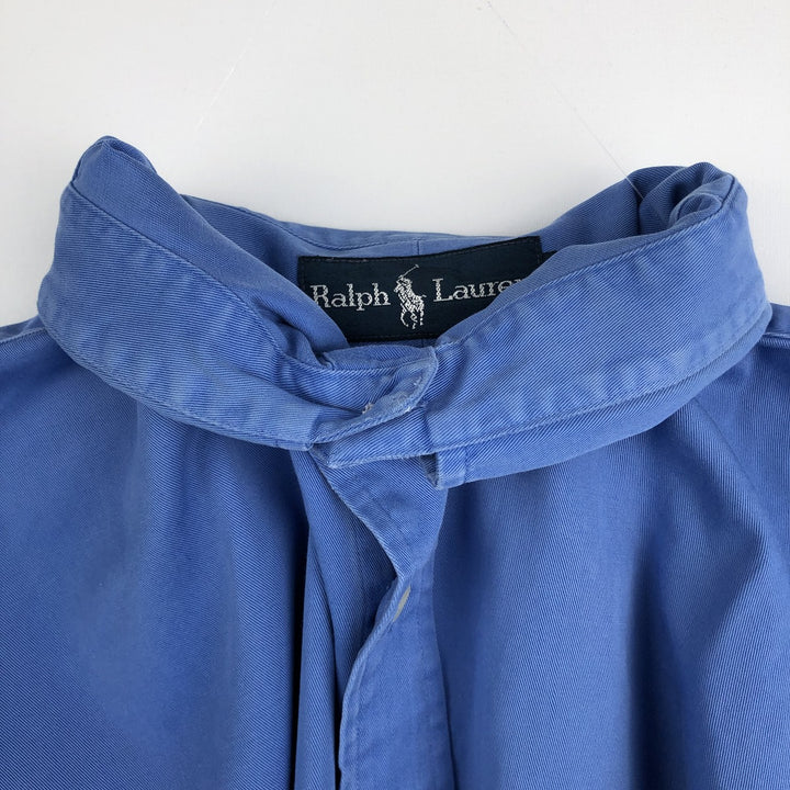 Ralph Lauren BLAKE Classic Fit long-sleeved button-down shirt, men's size L cotton blue type Vintage Second Hand