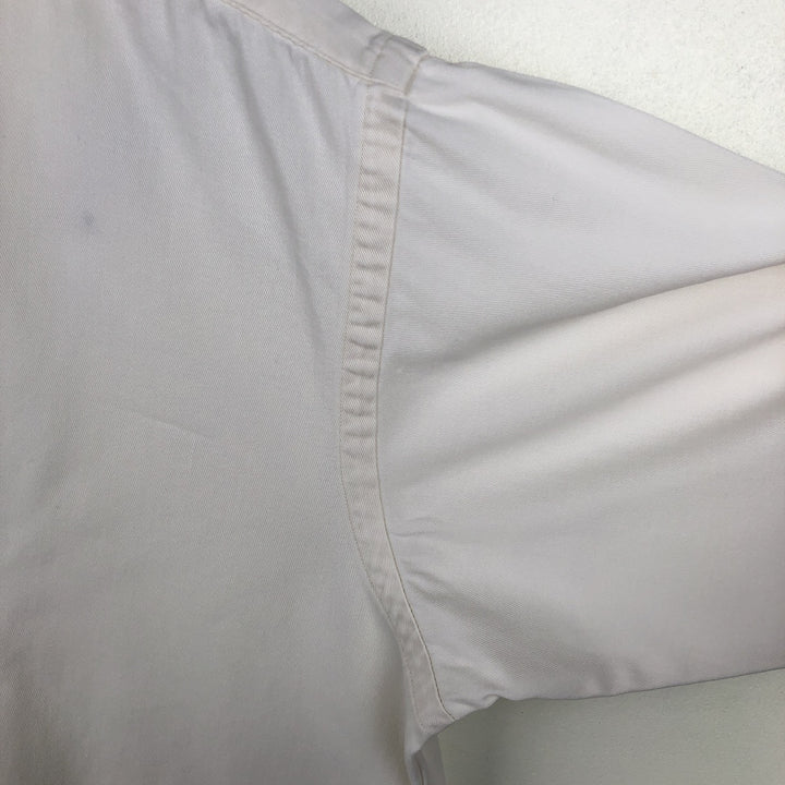 Ralph Lauren long sleeve button down shirt, men's size M cotton pale white type Vintage Second Hand