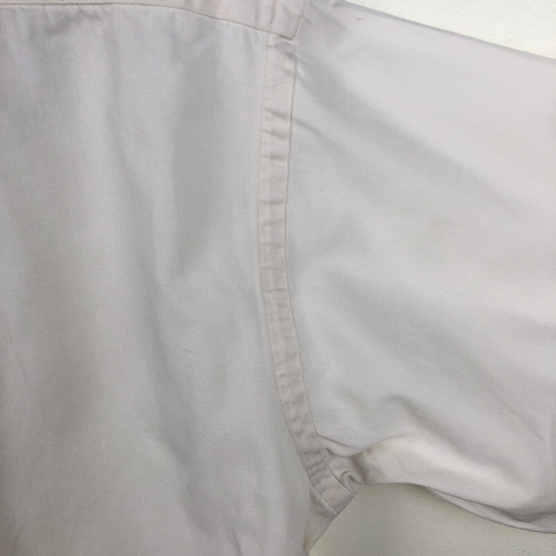 Ralph Lauren long sleeve button down shirt, men's size M cotton pale white type Vintage Second Hand
