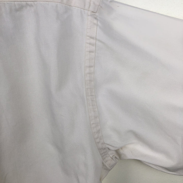 Ralph Lauren long sleeve button down shirt, men's size M cotton pale white type Vintage Second Hand