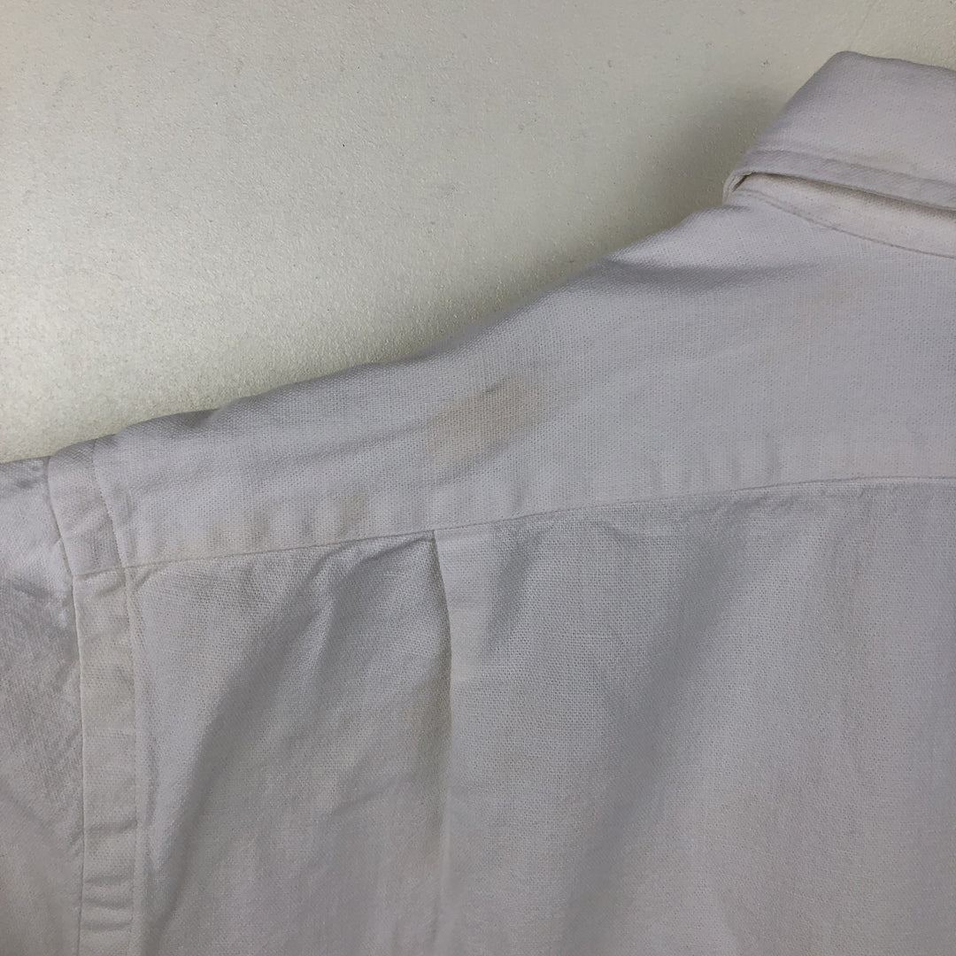 Ralph Lauren POLO by Ralph Lauren LOWELL SPORT long-sleeved cotton shirt, men's size L cotton white type Vintage Second Hand