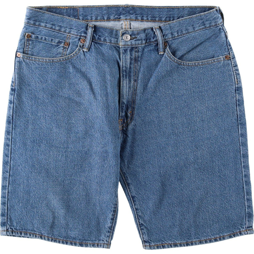 Levi's 505 denim shorts, men's size W37 (approx.) cotton blue type Vintage Second Hand