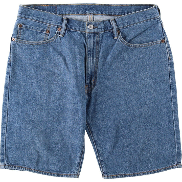 Levi's 505 denim shorts, men's size W37 (approx.) cotton blue type Vintage Second Hand