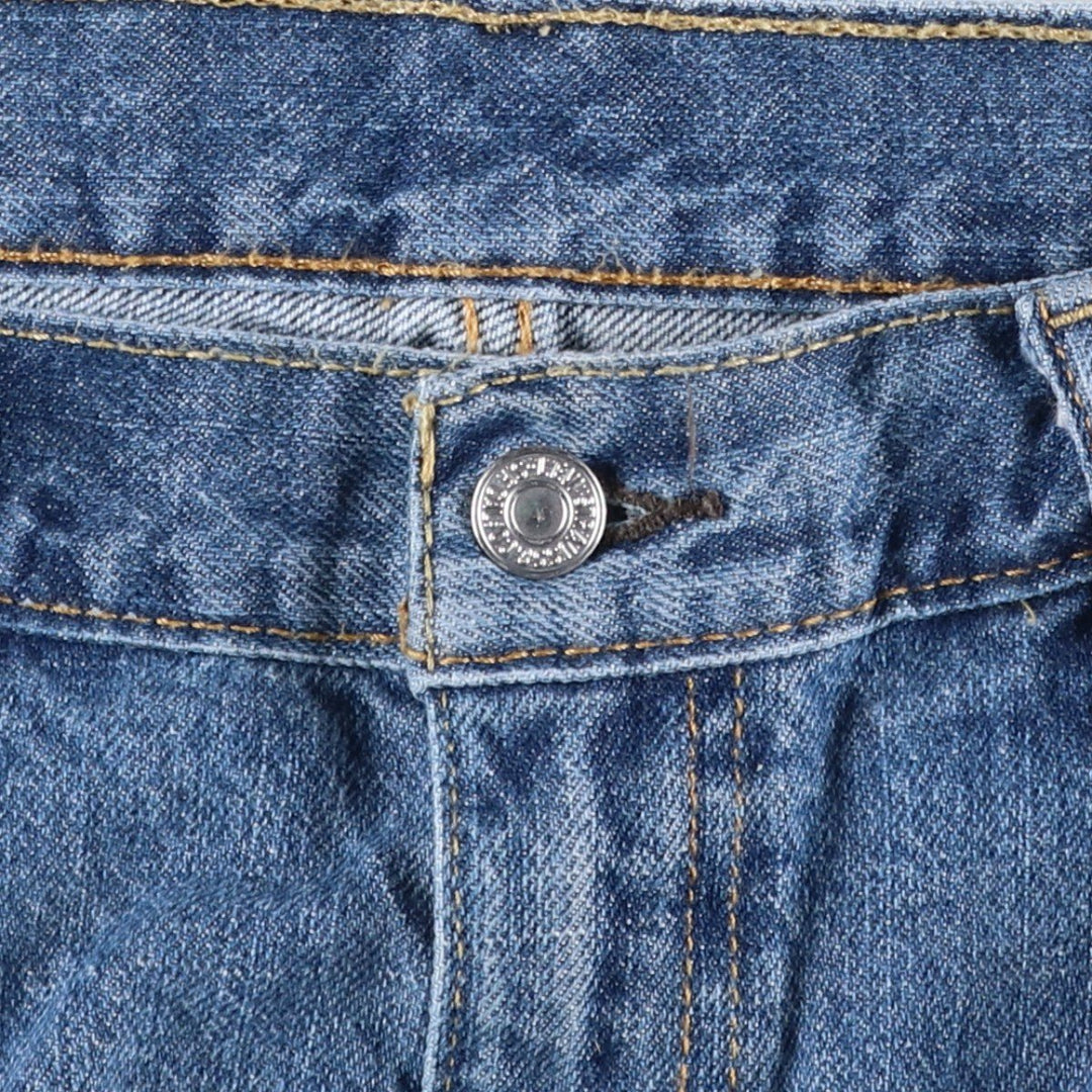 Levi's 505 denim shorts, men's size W37 (approx.) cotton blue type Vintage Second Hand