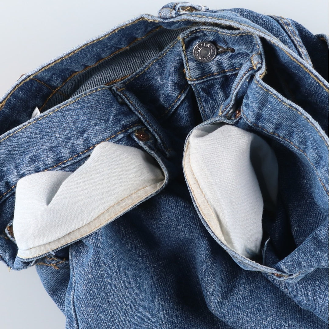 Levi's 505 denim shorts, men's size W37 (approx.) cotton blue type Vintage Second Hand