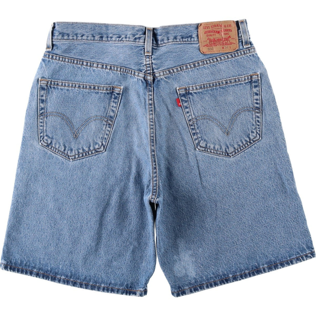 Levi's 550 Relaxed Fit Denim Shorts, Men's Size W34 cotton blue type Vintage Second Hand