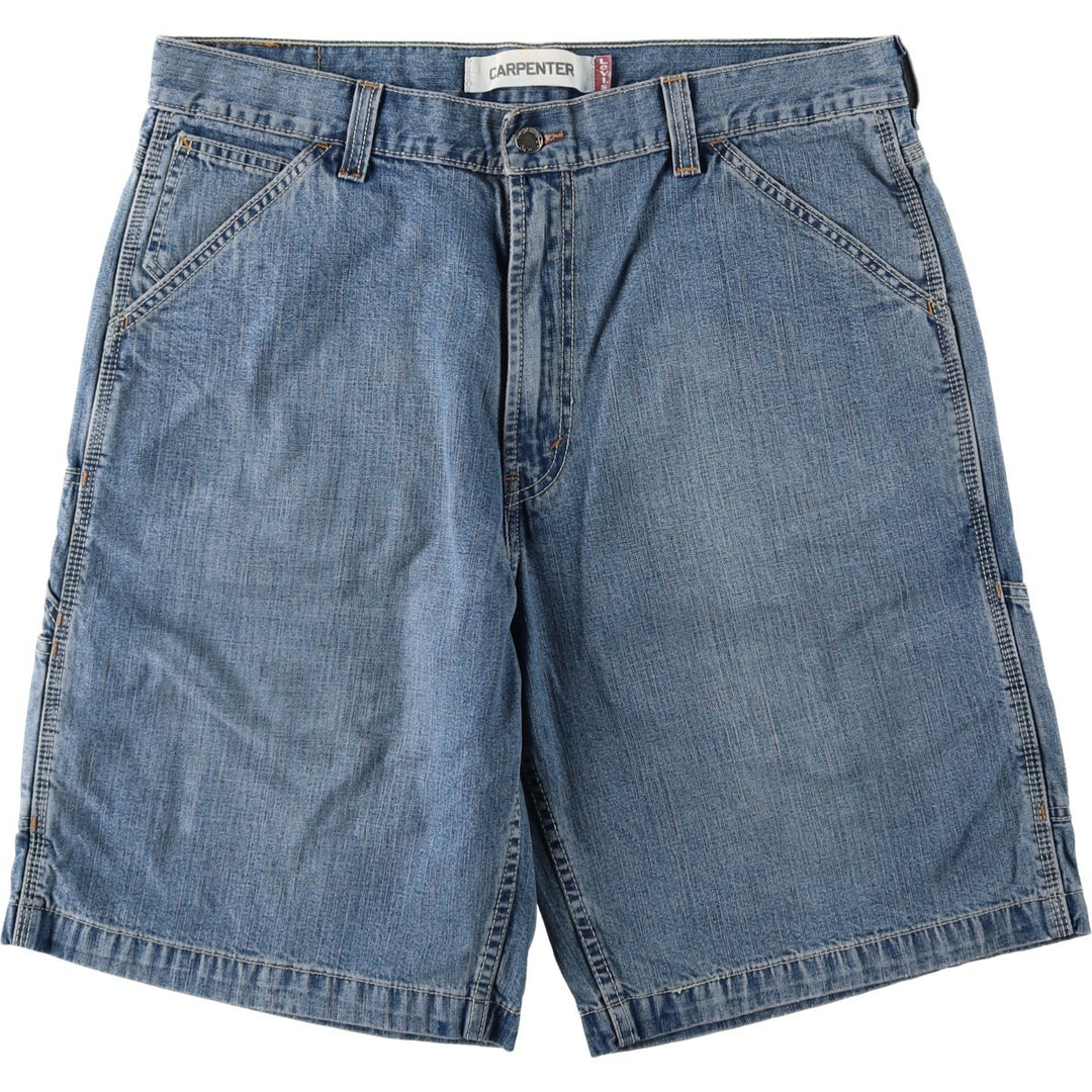 Levi's CARPENTER denim painter shorts, half pants, men's w37 equivalent cotton blue type Vintage Second Hand