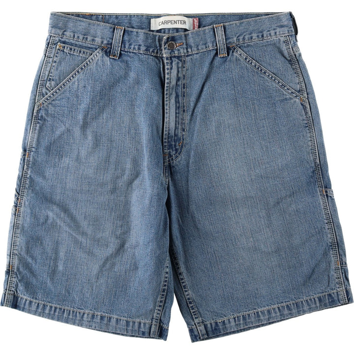 Levi's CARPENTER denim painter shorts, half pants, men's w37 equivalent cotton blue type Vintage Second Hand