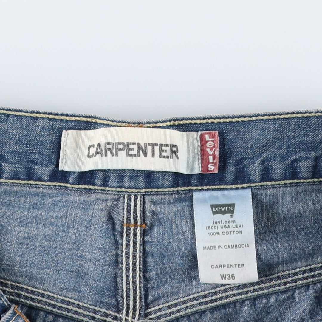 Levi's CARPENTER denim painter shorts, half pants, men's w37 equivalent cotton blue type Vintage Second Hand