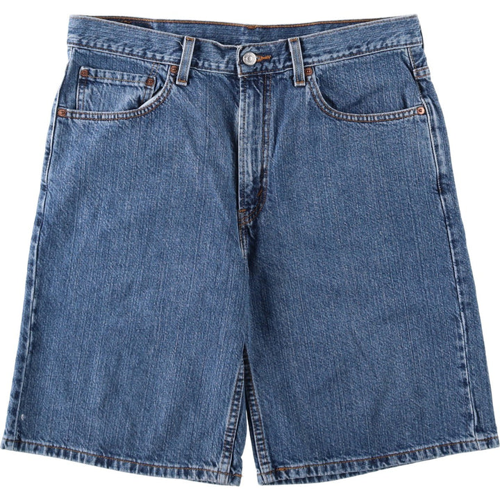 Levi's 550 Relaxed Fit Denim Shorts, Half Pants, Jorts, Men's, W35 equivalent cotton blue type Vintage Second Hand