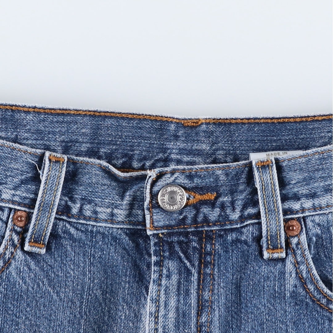 Levi's 550 Relaxed Fit Denim Shorts, Half Pants, Jorts, Men's, W35 equivalent cotton blue type Vintage Second Hand