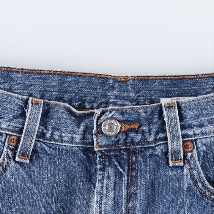 Levi's 550 Relaxed Fit Denim Shorts, Half Pants, Jorts, Men's, W35 equivalent cotton blue type Vintage Second Hand
