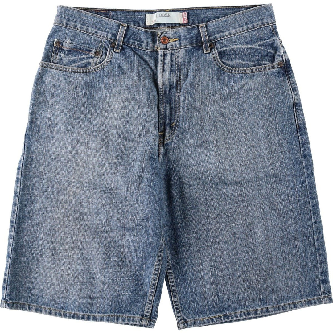 Levi's 569 Loose Denim Shorts, Men's W35 (approx.) cotton blue type Vintage Second Hand