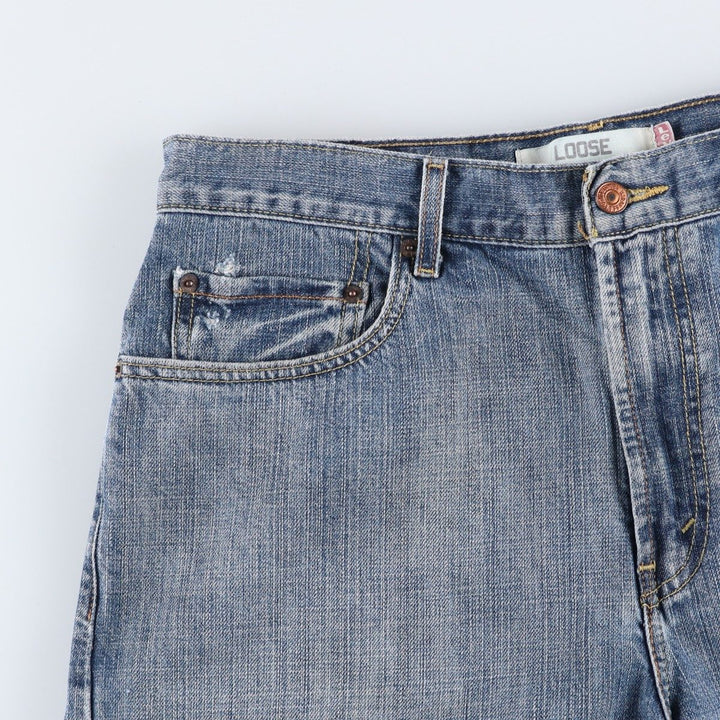 Levi's 569 Loose Denim Shorts, Men's W35 (approx.) cotton blue type Vintage Second Hand
