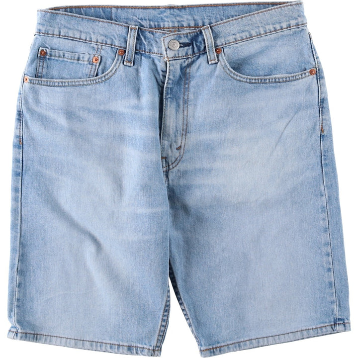 Levi's 505 denim shorts, men's size W33 (approx.) cotton blue type Vintage Second Hand