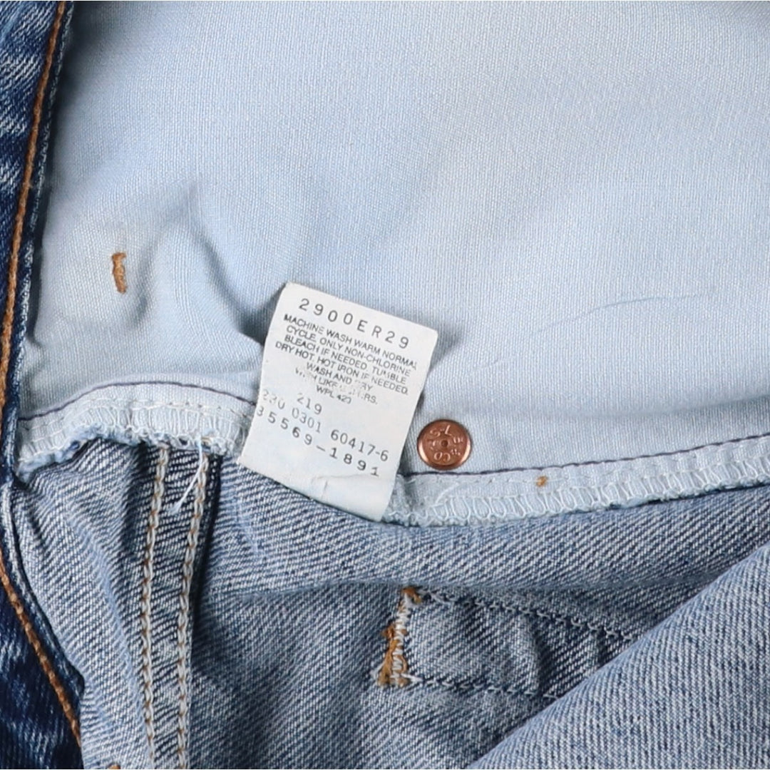 2000'S Levi's 569 Loose Straight Fit Denim Shorts (Men's W36 equivalent) cotton blue type Vintage Second Hand