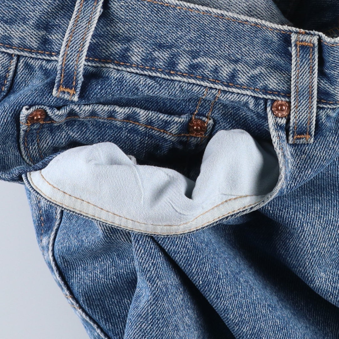 2000'S Levi's 569 Loose Straight Fit Denim Shorts (Men's W36 equivalent) cotton blue type Vintage Second Hand