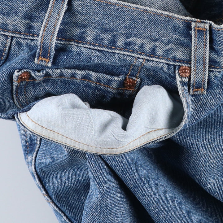 2000'S Levi's 569 Loose Straight Fit Denim Shorts (Men's W36 equivalent) cotton blue type Vintage Second Hand