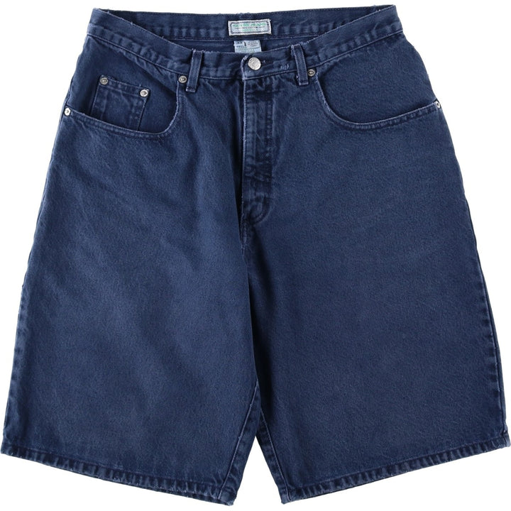 90'S Guess by Georges Marciano denim shorts, made in USA, men's size W32 (approx.), vintage. cotton Navy blue Vintage Second Hand