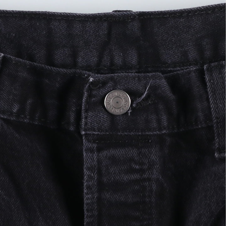 Levi's 501 Black Denim Shorts, Men's Size W36 (approx.) cotton black type Vintage Second Hand
