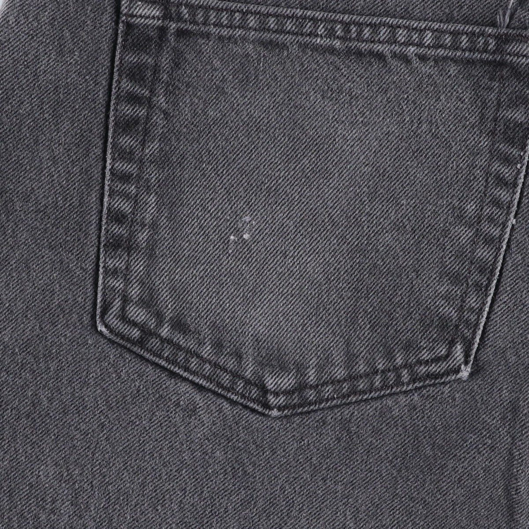 90'S Guess Jeans Black Denim Shorts, Made in USA, Men's W36 (approx.), Vintage cotton black type Vintage Second Hand