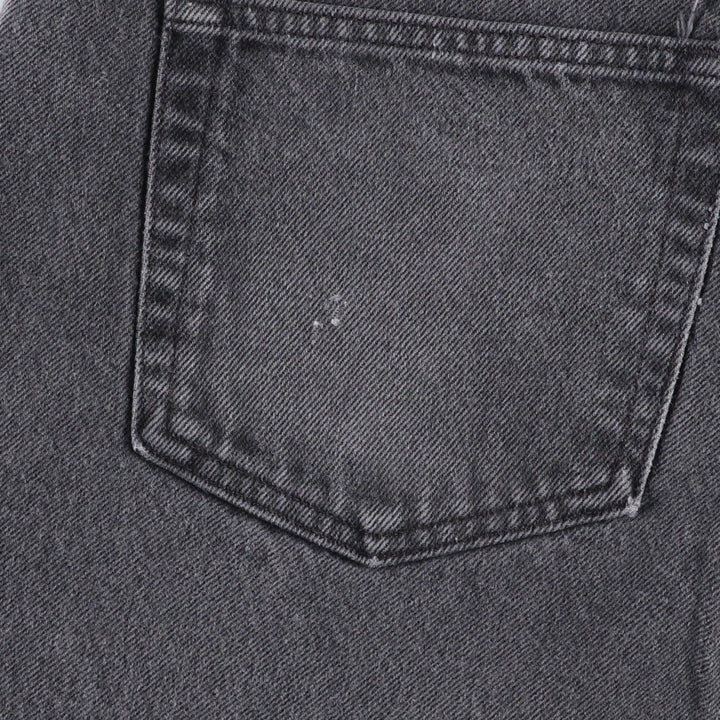 90'S Guess Jeans Black Denim Shorts, Made in USA, Men's W36 (approx.), Vintage cotton black type Vintage Second Hand
