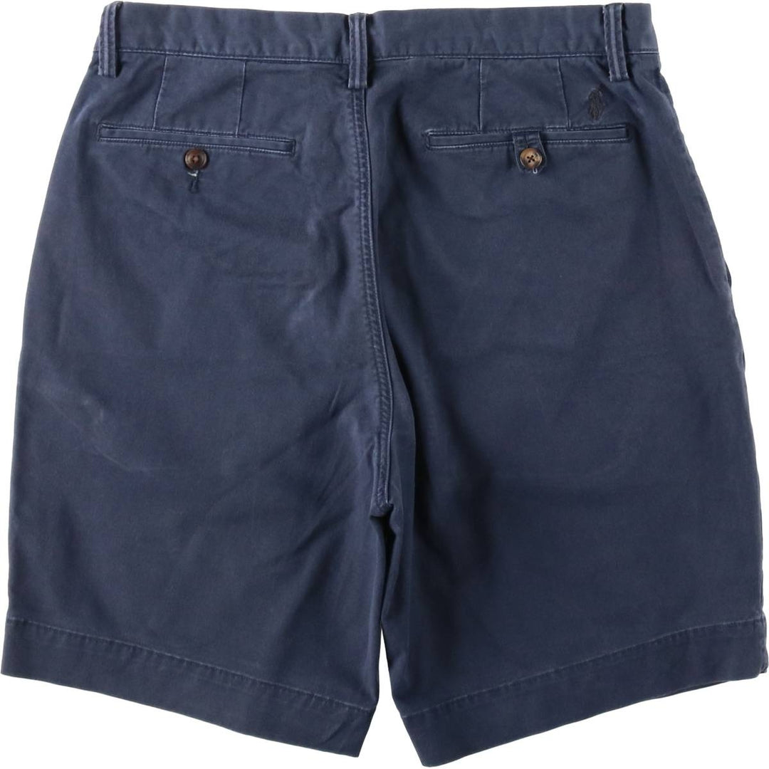 Ralph Lauren POLO RALPH LAUREN STRETCH CLASSIC FIT Chino Shorts (Men's size W32 equivalent) cotton navy blue type Vintage Second Hand