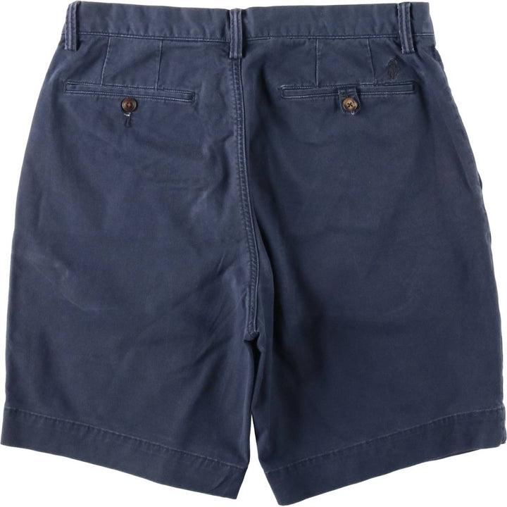 Ralph Lauren POLO RALPH LAUREN STRETCH CLASSIC FIT Chino Shorts (Men's size W32 equivalent) cotton navy blue type Vintage Second Hand