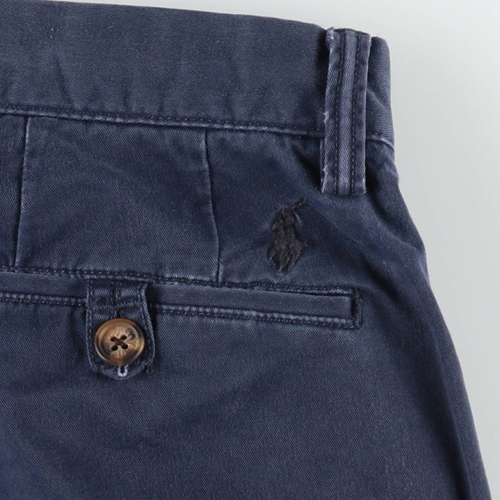 Ralph Lauren POLO RALPH LAUREN STRETCH CLASSIC FIT Chino Shorts (Men's size W32 equivalent) cotton navy blue type Vintage Second Hand