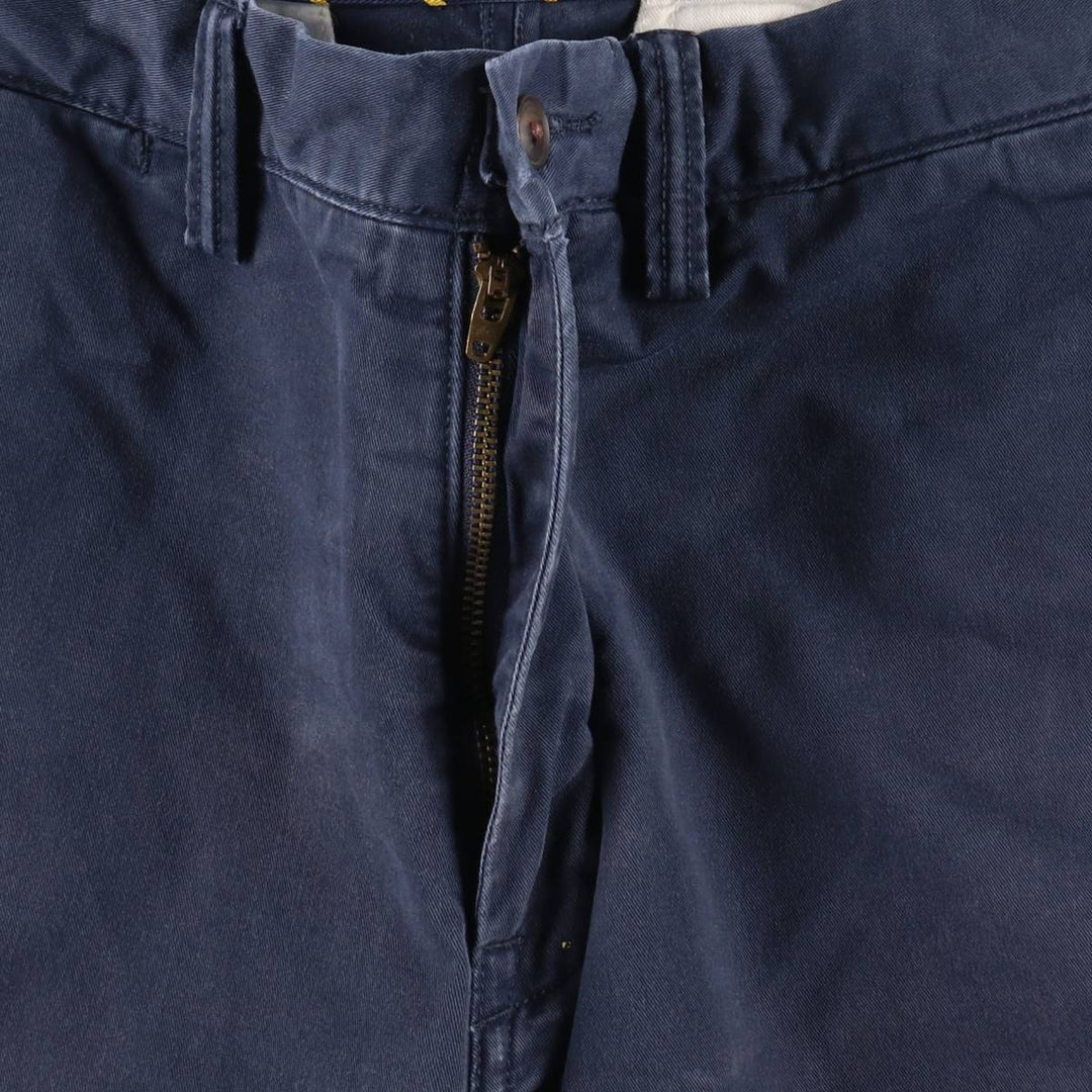 Ralph Lauren POLO RALPH LAUREN STRETCH CLASSIC FIT Chino Shorts (Men's size W32 equivalent) cotton navy blue type Vintage Second Hand