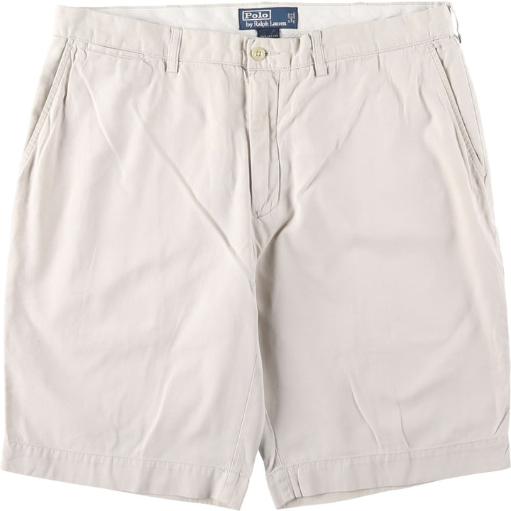 Ralph Lauren POLO by Ralph Lauren PROSPECT SHORT chino shorts, men's size W37 cotton pale white type Vintage Second Hand