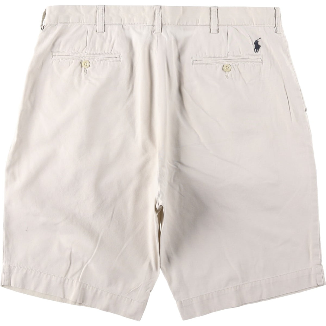Ralph Lauren POLO by Ralph Lauren PROSPECT SHORT chino shorts, men's size W37 cotton pale white type Vintage Second Hand