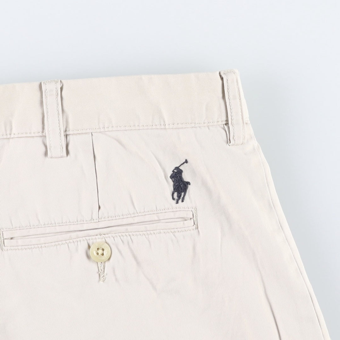 Ralph Lauren POLO by Ralph Lauren PROSPECT SHORT chino shorts, men's size W37 cotton pale white type Vintage Second Hand