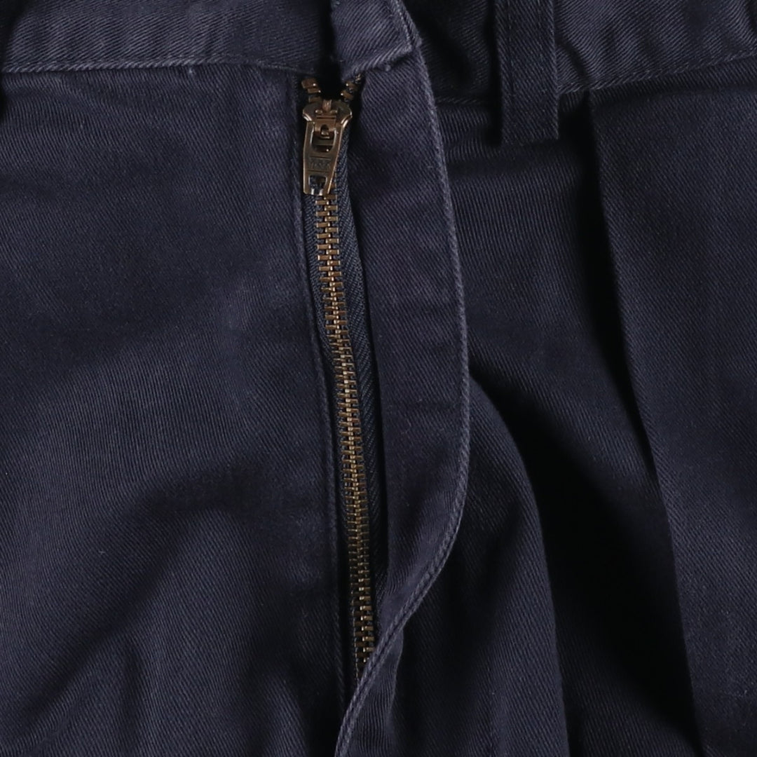 Ralph Lauren POLO by Ralph Lauren TYLER SHORT Two-pleat chino shorts, short pants, men's W30 equivalent cotton navy blue type Vintage Second Hand