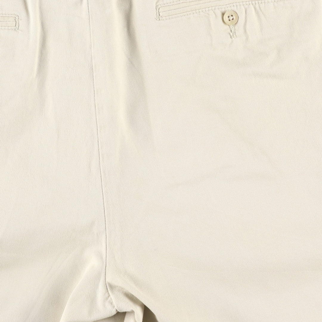 Ralph Lauren POLO by Ralph Lauren TYLER SHORT Two-pleat chino shorts, short pants, men's size W37 cotton Beige type Vintage Second Hand