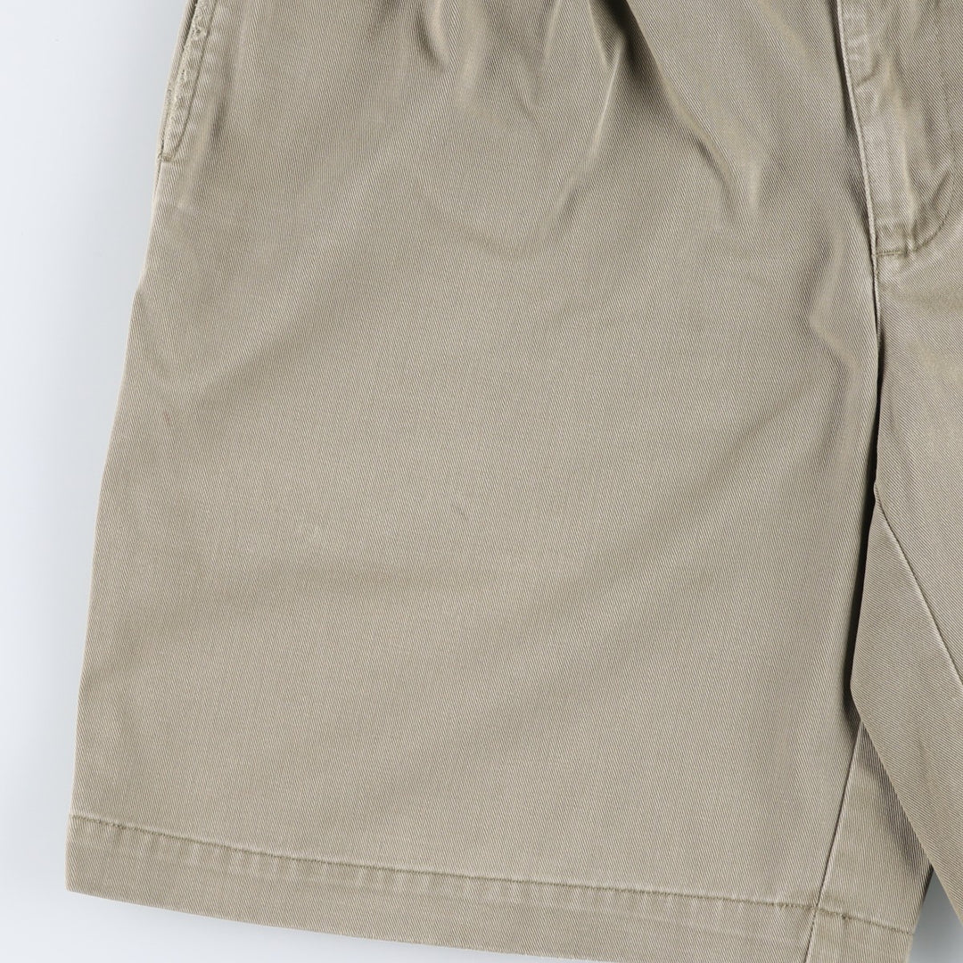 Ralph Lauren POLO by Ralph Lauren TYLER SHORT Two-pleat chino shorts, short pants, men's size w31 cotton Beige type Vintage Second Hand