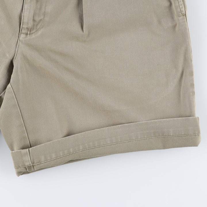 Ralph Lauren POLO by Ralph Lauren TYLER SHORT Two-pleat chino shorts, short pants, men's size w31 cotton Beige type Vintage Second Hand