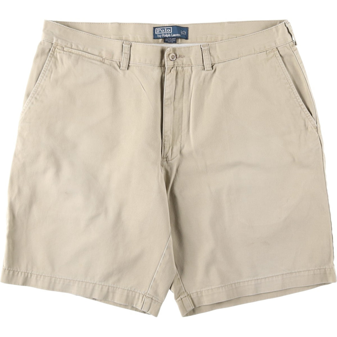 Ralph Lauren POLO by Ralph Lauren PROSPECT SHORT Chino Shorts, Men's Size W39 (approx.) cotton Beige type Vintage Second Hand