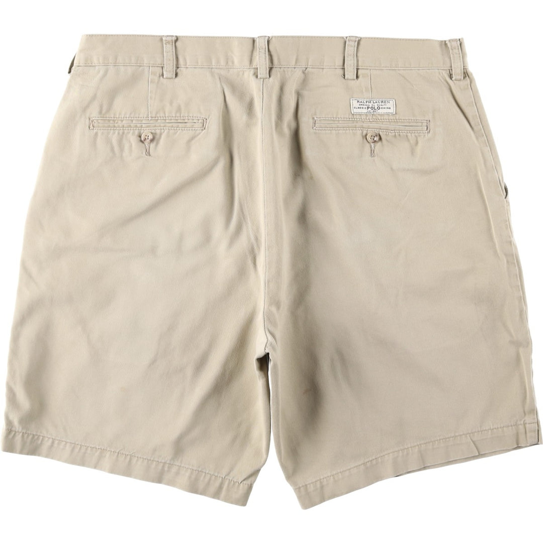 Ralph Lauren POLO by Ralph Lauren PROSPECT SHORT Chino Shorts, Men's Size W39 (approx.) cotton Beige type Vintage Second Hand
