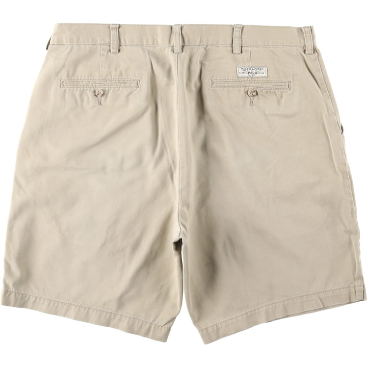 Ralph Lauren POLO by Ralph Lauren PROSPECT SHORT Chino Shorts, Men's Size W39 (approx.) cotton Beige type Vintage Second Hand
