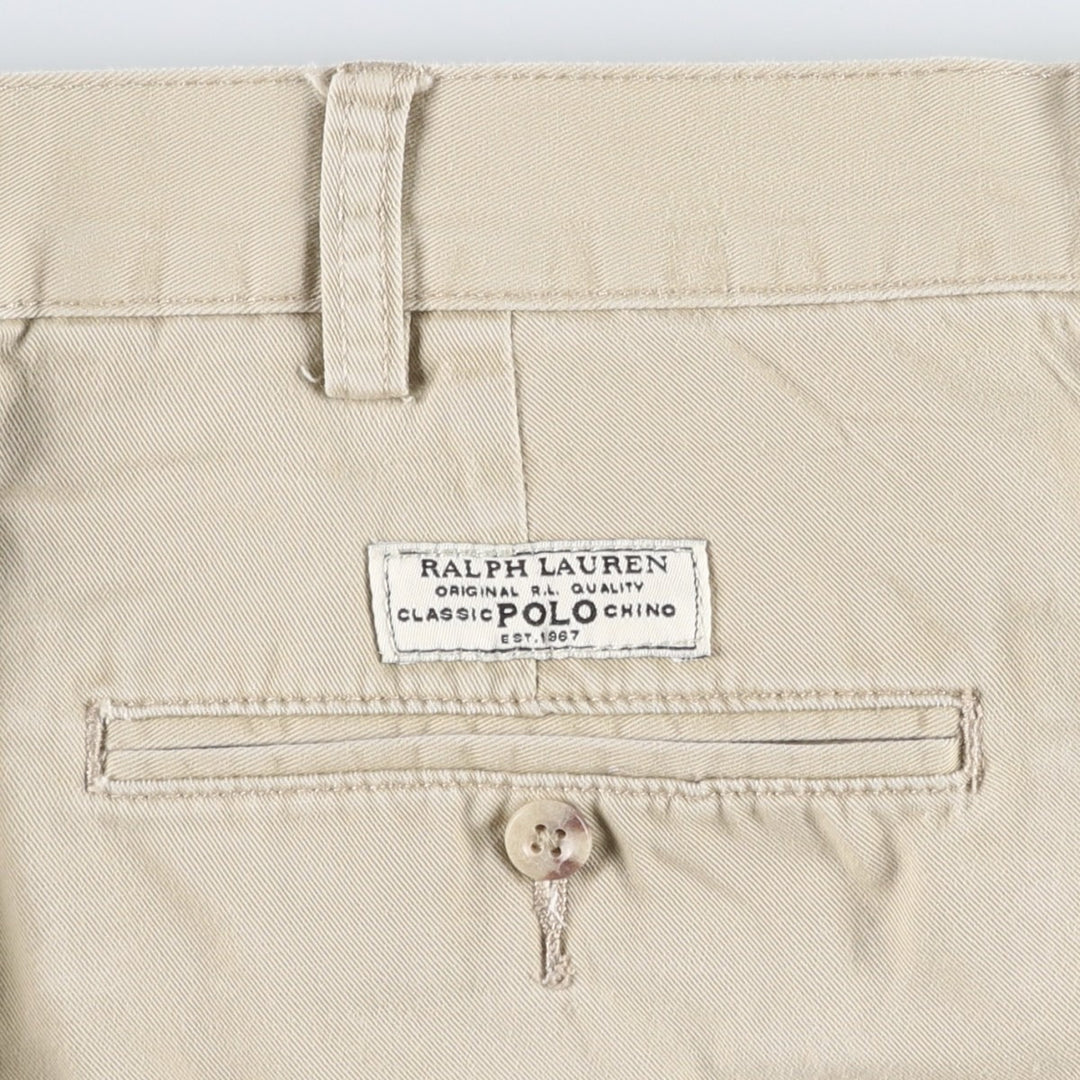Ralph Lauren POLO by Ralph Lauren PROSPECT SHORT Chino Shorts, Men's Size W39 (approx.) cotton Beige type Vintage Second Hand