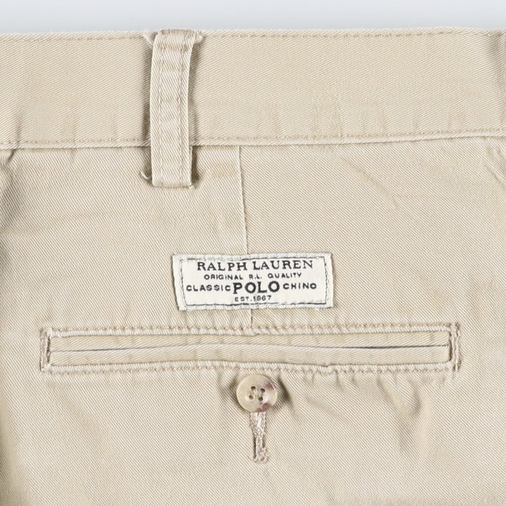 Ralph Lauren POLO by Ralph Lauren PROSPECT SHORT Chino Shorts, Men's Size W39 (approx.) cotton Beige type Vintage Second Hand